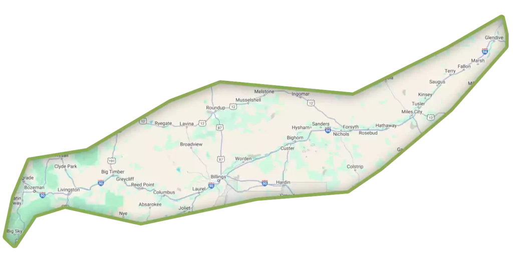 Donahue Roofing & Siding, LLC Service Area Map