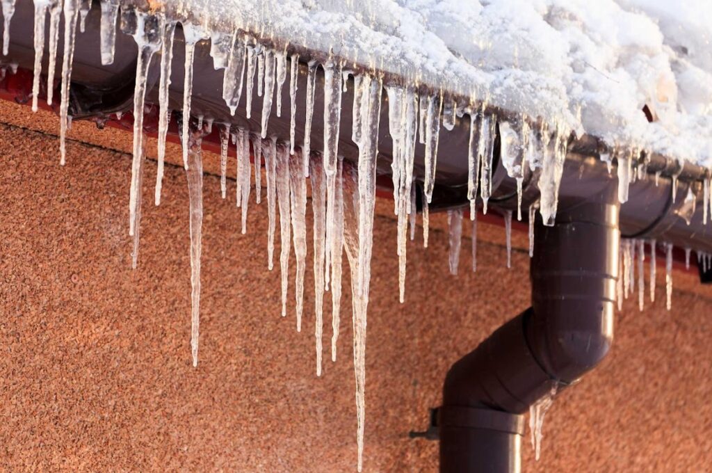 frozen gutters